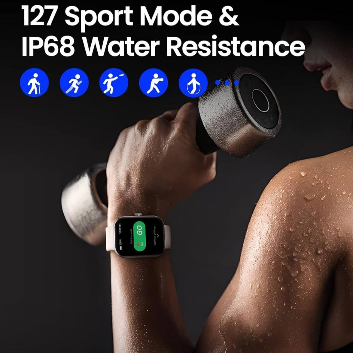 Xiaomi HAYLOU Watch S6 – Smart Watch Bluetooth 5.3 , Écran HD 2.01"  ,  Appels Bluetooth