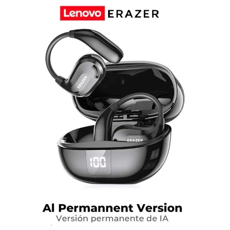 Lenovo ERAZER XT66 PRO – Écouteurs Bluetooth 5.4 avec Traduction IA Instantanée et Écran LED