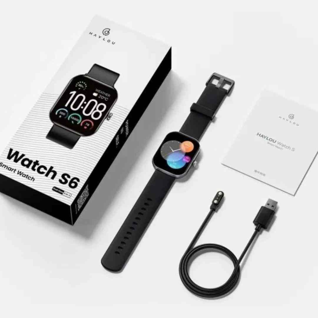 Xiaomi HAYLOU Watch S6 – Smart Watch Bluetooth 5.3 , Écran HD 2.01"  ,  Appels Bluetooth