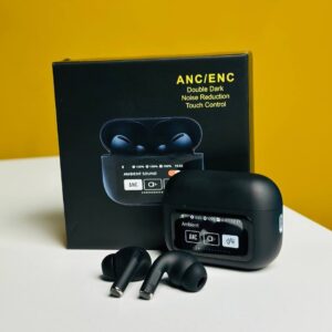 Écouteurs Bluetooth ANC/ENC Double Dark Noise Reduction – Smart Display – Noir