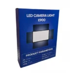 E900 – Lumière de Caméra LED Professionnelle 100W à Température Variable
