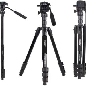 Jmary KT285+NB50 – Trépied Professionnel 2 en 1 avec Tête Fluide