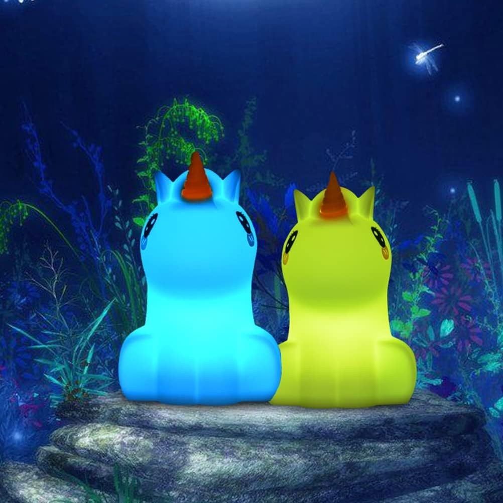 Veilleuse Licorne LS-10B – Lampe de Chevet Enfant à 9 Couleurs RGB en Silicone Doux Veilleuse Licorne LS-10B – Lampe de Chevet Enfant à 9 Couleurs RGB en Silicone Doux – Image 6