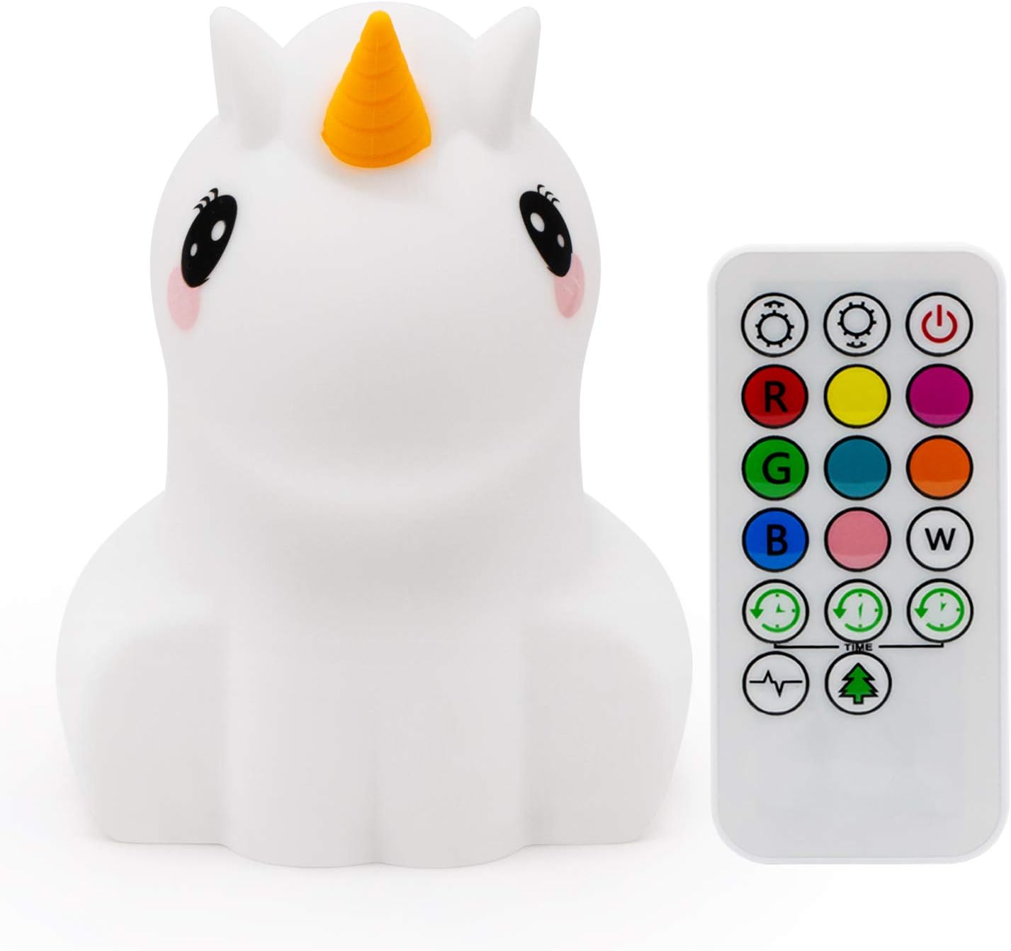 Veilleuse Licorne LS-10B – Lampe de Chevet Enfant à 9 Couleurs RGB en Silicone Doux Veilleuse Licorne LS-10B – Lampe de Chevet Enfant à 9 Couleurs RGB en Silicone Doux – Image 2