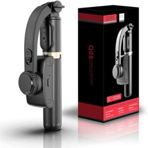 Stabilisateur de Cardan Portable Q08 – Perche à Selfie & Trépied