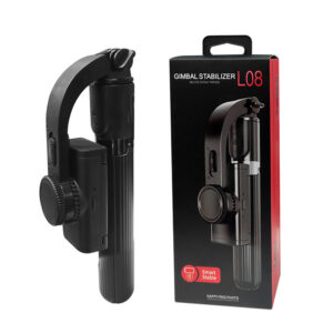 Stabilisateur Trépied L08 – Poignée Selfie 3 en 1 avec Télécommande Bluetooth