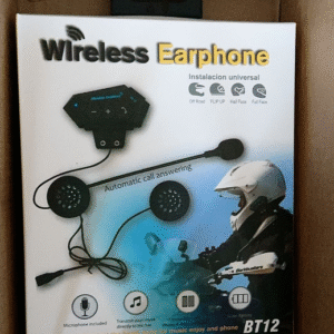 Casque de Moto BT12 – Écouteurs Sans Fil avec Microphones et Mains Libres