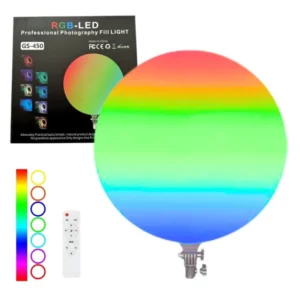 GS-450 – Lampe de Photographie Professionnelle LED RGB