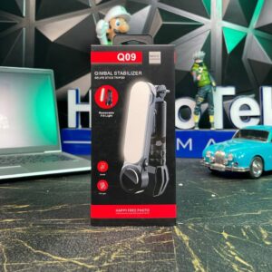 Stabilisateur de Cardan Q09 – Perche à Selfie & Trépied avec Éclairage