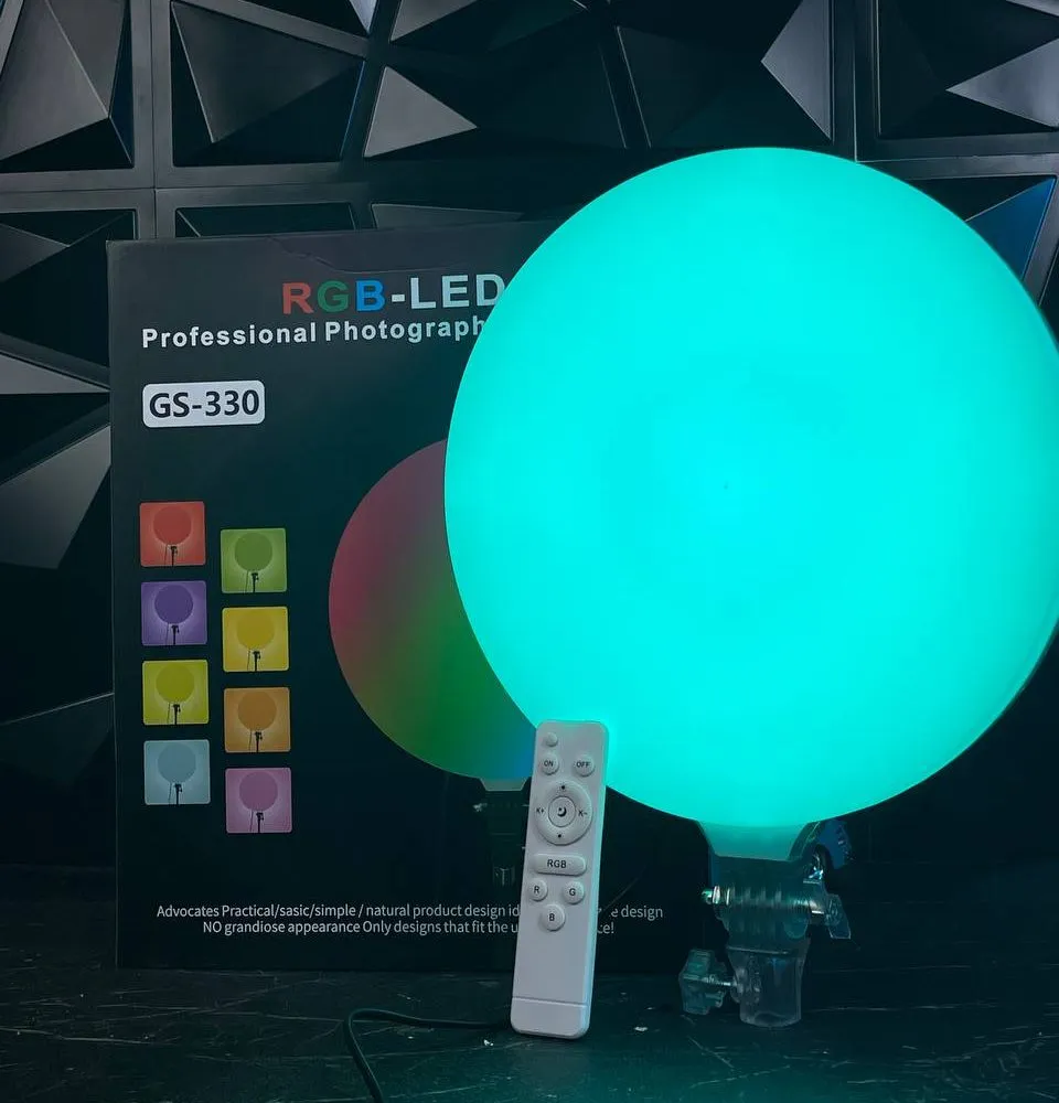 S-330 – Lampe de Photographie Professionnelle LED RGB avec Télécommande S-330 – Lampe de Photographie Professionnelle LED RGB avec Télécommande