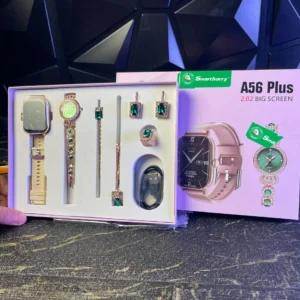 Smartberry A56 Plus – Montre Connectée Femme avec Bijoux Assortis