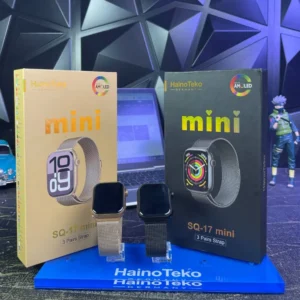 HainoTeko SQ-17 Mini – Smart Watch Series 10 AMOLED avec 3 Bracelets