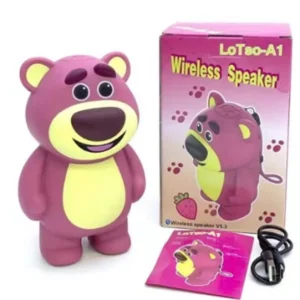 Lotso-A1 / A2 / A3 – Enceinte Bluetooth Sans Fil Design Ours avec LED & Batterie Rechargeable
