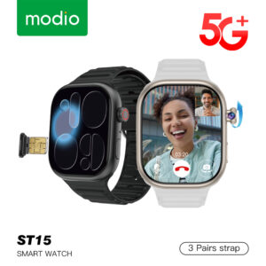 Modio ST15 – Smartwatch 5G (6/64Go) avec SIM & Caméra Rotative 8MP