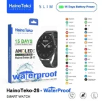 HainoTeko-26 Waterproof – Montre Connectée SLIM avec Écran AMOLED